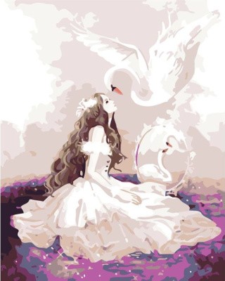 Картина по номерам «Лебедушка»