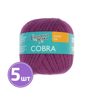 Пряжа Семеновская Cobra (30048), лиловый 5 шт. по 100 г Пряжа Семеновская Cobra (30048), лиловый 5 шт. по 100 г