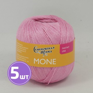 Пряжа Семеновская Mone (79), ярко-розовый, 5 шт. по 100 г Пряжа Семеновская Mone (79), ярко-розовый, 5 шт. по 100 г