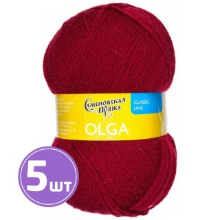 Пряжа Семеновская Olga (215), георгин 5 шт. по 100 г Пряжа Семеновская Olga (215), георгин 5 шт. по 100 г