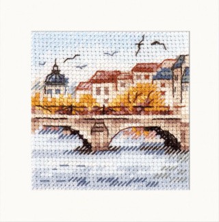 Набор для вышивания «Осень в городе. Чайки над мостом»