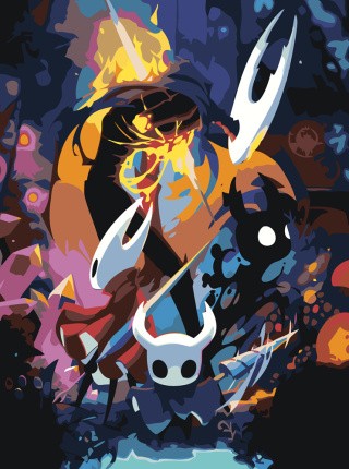 Картина по номерам Игра Hollow Knight Холлоу Найт