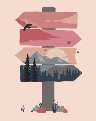 Картина по номерам «К мечте» Картина по номерам «К мечте»