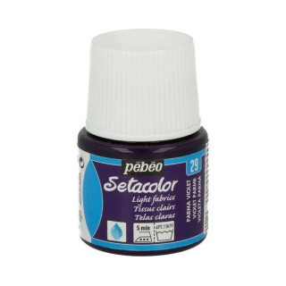 Краска для светлых тканей Setacolor, цвет: фиолетовый пармский, 45 мл