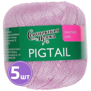 Пряжа Семеновская Pigtail (1042), светлый ковыль 5 шт. по 100 г Пряжа Семеновская Pigtail (1042), светлый ковыль 5 шт. по 100 г