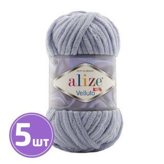 Пряжа ALIZE Velluto new (87), сталь, 5 шт. по 100 г Пряжа ALIZE Velluto new (87), сталь, 5 шт. по 100 г