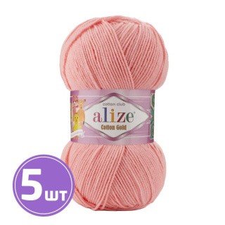 Пряжа ALIZE Cotton Gold (265), розовый, 5 шт. по 100 г Пряжа ALIZE Cotton Gold (265), розовый, 5 шт. по 100 г