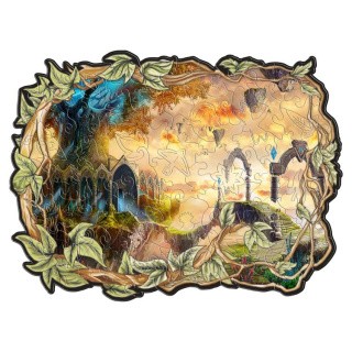 Деревянные фигурные пазлы «Магический дом»