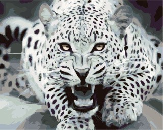 Картина по номерам «Ярость леопарда» Картина по номерам «Ярость леопарда»