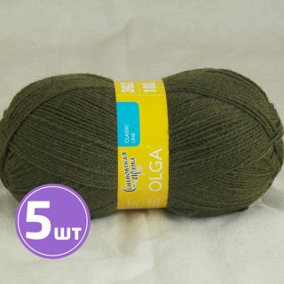 Пряжа Семеновская Olga (70235), олива 5 шт. по 100 г Пряжа Семеновская Olga (70235), олива 5 шт. по 100 г