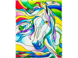 Витраж-раскраска «Лошадь»