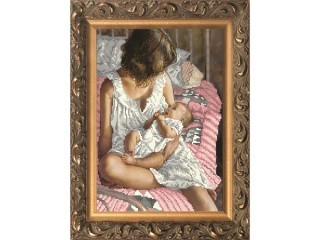 Рисунок на ткани «Мама и малыш»