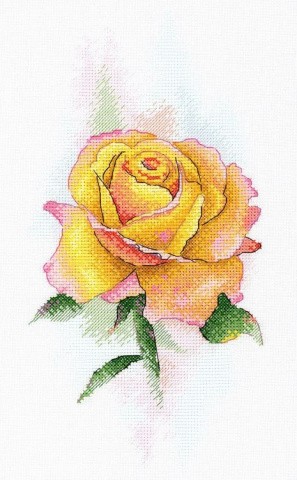 Набор для вышивания «Желтая роза»