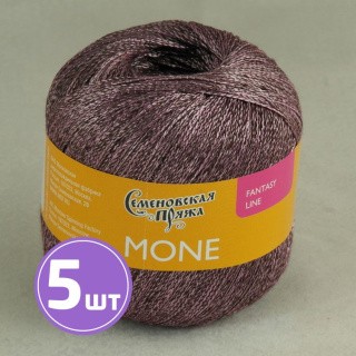 Пряжа Семеновская Mone (18119), махагон-розовый, 5 шт. по 100 г Пряжа Семеновская Mone (18119), махагон-розовый, 5 шт. по 100 г
