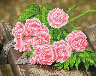 Алмазная вышивка «Нежные розы» Алмазная вышивка «Нежные розы»