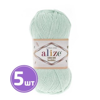 Пряжа ALIZE Cotton Gold Hobby (522), лед, 5 шт. по 50 г Пряжа ALIZE Cotton Gold Hobby (522), лед, 5 шт. по 50 г