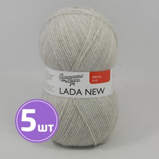 Пряжа Семеновская Lada NEW (195), светлый натуральный 5 шт. по 100 г Пряжа Семеновская Lada NEW (195), светлый натуральный 5 шт. по 100 г