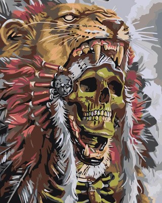 Картина по номерам «Вождь духов» Картина по номерам «Вождь духов»