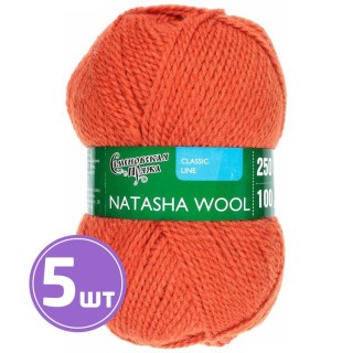 Пряжа Семеновская Natasha W (670), морковный 5 шт. по 100 г Пряжа Семеновская Natasha W (670), морковный 5 шт. по 100 г