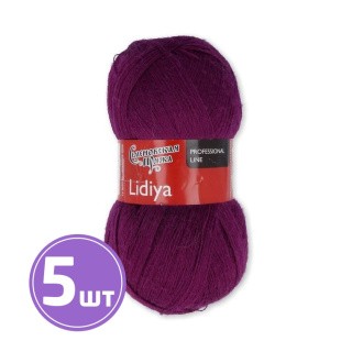 Пряжа Семеновская Lidiya (1441), темная орхидея 5 шт. по 100 г Пряжа Семеновская Lidiya (1441), темная орхидея 5 шт. по 100 г