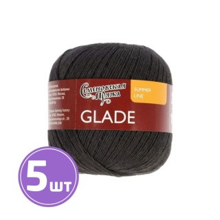 Пряжа Семеновская Glade (30001), черный 5 шт. по 100 г Пряжа Семеновская Glade (30001), черный 5 шт. по 100 г