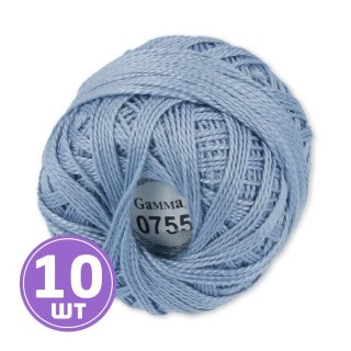 Пряжа Gamma Ирис (0755), серо-голубой, 10 шт. по 10 г