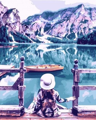 Картина по номерам «Зеркальное озеро» Картина по номерам «Зеркальное озеро»