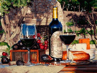 Картина по номерам «Натюрморт с инжиром» Картина по номерам «Натюрморт с инжиром»