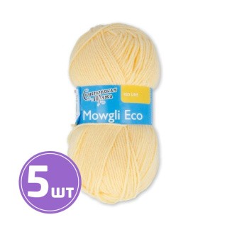 Пряжа Семеновская Mowgli Eco (772), шампанское 5 шт. по 50 г Пряжа Семеновская Mowgli Eco (772), шампанское 5 шт. по 50 г