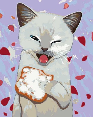 Картина по номерам «Вкусный бутербродик»