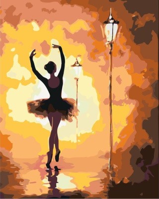 Картина по номерам «Уличная балерина»