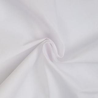 Ткань Поплин стрейч, 5 м x 150 см, 125 г/м², цвет: белый, TBY