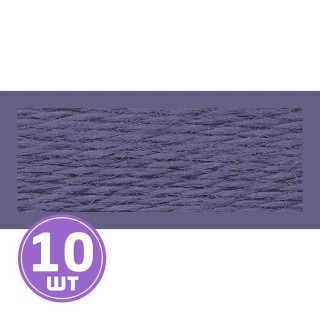 Нитки мулине (шерсть/акрил), 10 шт. по 20 м, цвет: №558 фиолетовый, Риолис