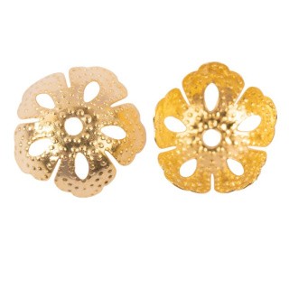 Розетка для бус 15 мм, цвет: под золото, 5 шт., Zlatka Розетка для бус 15 мм, цвет: под золото, 5 шт., Zlatka