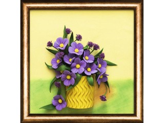 3D-картина из фоамирана «Полевые цветы»