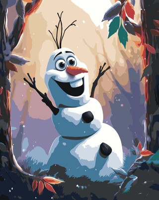 Картина по номерам «Герои Дисней: Снеговик Олаф»