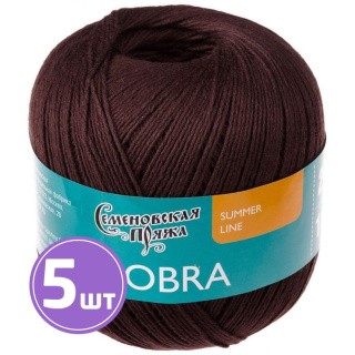 Пряжа Семеновская Cobra (31443), махагон 5 шт. по 100 г Пряжа Семеновская Cobra (31443), махагон 5 шт. по 100 г