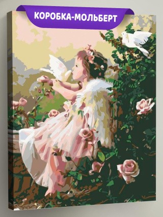 Картина по номерам «Aнгeл с голубями» Картина по номерам «Aнгeл с голубями»