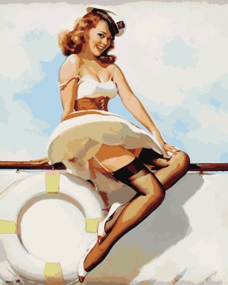 Картина по номерам «Морячка» Картина по номерам «Морячка»