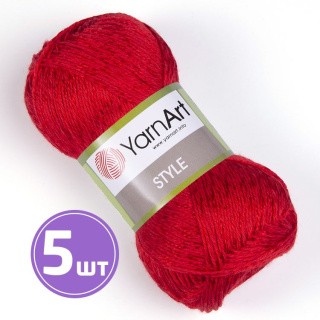 Пряжа YarnArt Style (675), кармин, 5 шт. по 50 г Пряжа YarnArt Style (675), кармин, 5 шт. по 50 г