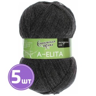Пряжа Семеновская A-elita (245), темный маренго 5 шт. по 100 г Пряжа Семеновская A-elita (245), темный маренго 5 шт. по 100 г