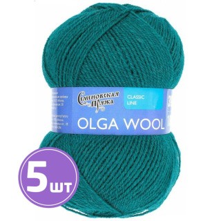 Пряжа Семеновская Olga W (90039), изумруд 5 шт. по 100 г Пряжа Семеновская Olga W (90039), изумруд 5 шт. по 100 г