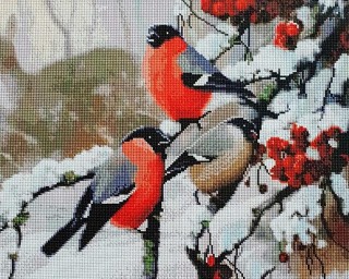 Алмазная вышивка «Снегири» Алмазная вышивка «Снегири»