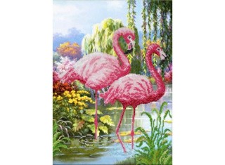 Набор вышивки бисером «Фламинго» Набор вышивки бисером «Фламинго»