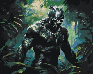 Картина по номерам «Марвел Marvel: Черная Пантера»