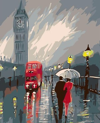 Картина по номерам «Прогулка по Лондону»
