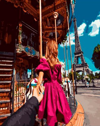 Картина по номерам «Следуй за мной. Париж»