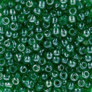 Бисер круглый Zlatka 11/0, 0101-0121А, 2 мм, цвет: №0107B темно-зеленый, 100 г