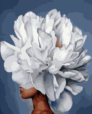 Картина по номерам «Цветочная голова» Картина по номерам «Цветочная голова»