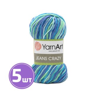 Пряжа YarnArt Jeans Crazy (7204), мультиколор, 5 шт. по 50 г